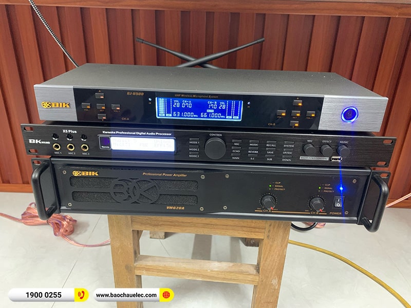 Lắp đặt dàn karaoke trị giá hơn 30 triệu cho anh Cương tại Thanh Hóa (JBL KI512, BIK VM620A, BKSound X5 Plus, BIK BJ-U500) 