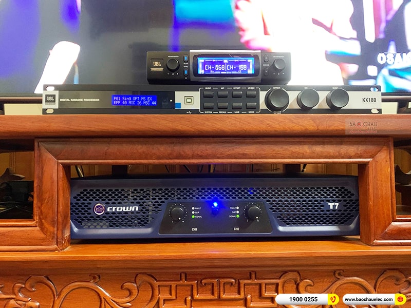 Lắp đặt dàn karaoke trị giá hơn 70 triệu cho anh Định tại Thanh Hóa (JBL MTS12, Crown T7, KX180A, JBL A120P, VM300) 