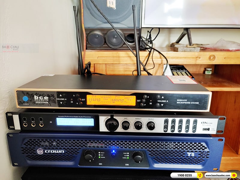 Lắp đặt dàn karaoke trị giá hơn 40 triệu cho anh Hợi tại Thanh Hóa (BMB 880SE, Crown T5, X6 Luxury, SW612B, UGX12 Gold)