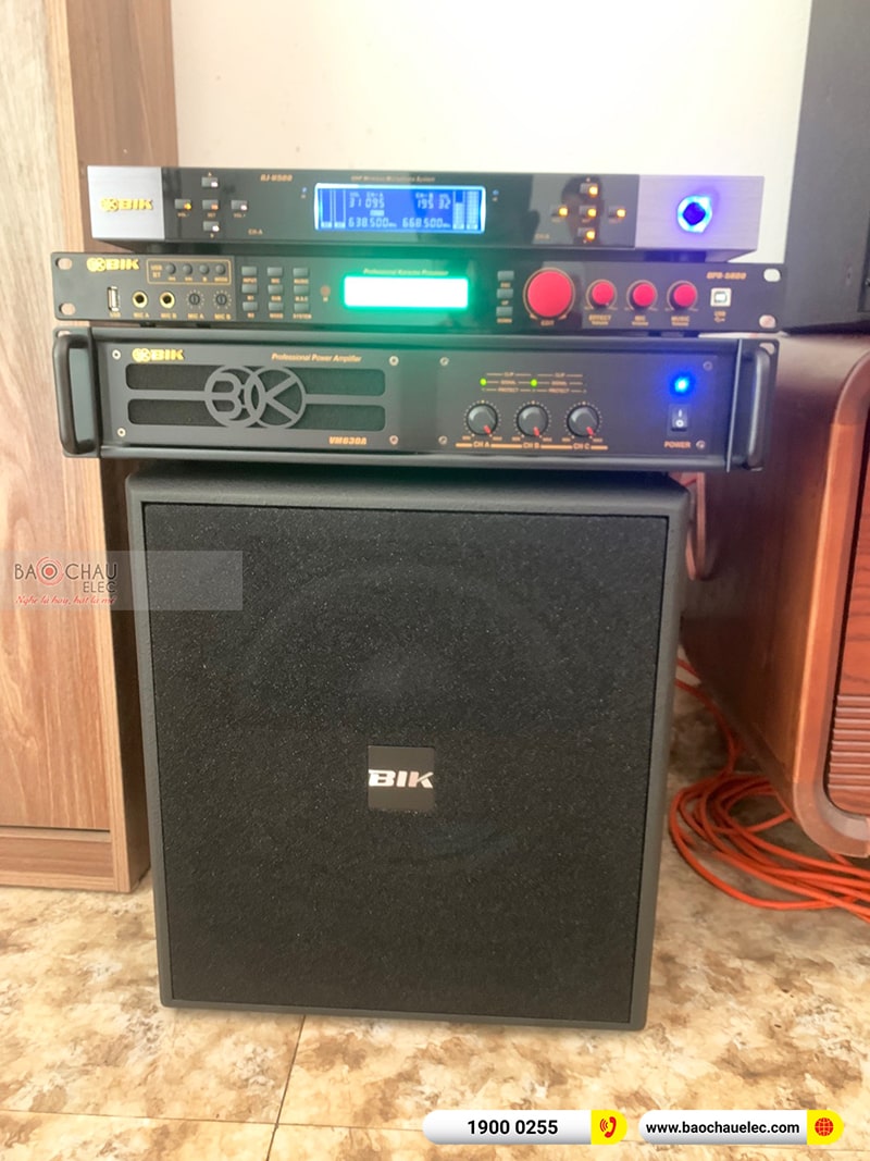 Lắp đặt dàn karaoke trị giá hơn 40 triệu cho anh Hưng tại Thanh Hóa (BIK BSP 412II, VM630A, BPR-5600, BJ-W35, BJ-U500)