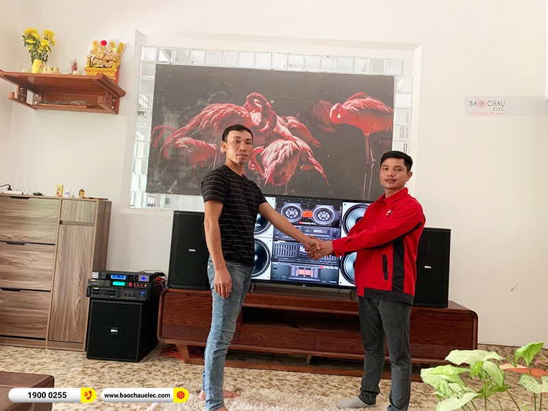 Lắp đặt dàn karaoke trị giá hơn 40 triệu cho anh Hưng tại Thanh Hóa (BIK BSP 412II, VM630A, BPR-5600, BJ-W35, BJ-U500)