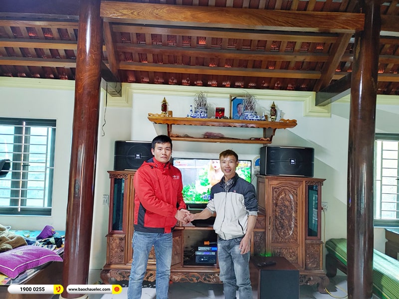 Lắp đặt dàn karaoke trị giá hơn 40 triệu cho anh Sự tại Thanh Hóa (JBL Pasion 12, Crown T3, KX180A, SW512C, U900 Plus X) 