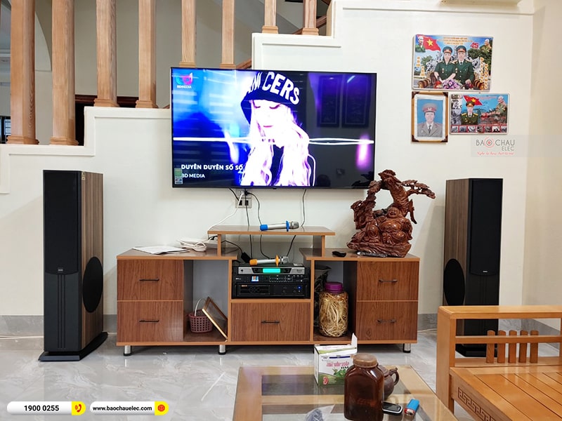 Lắp đặt dàn karaoke trị giá hơn 20 triệu cho anh Thiết tại Thanh Hóa (Paramax D88 Limited, BIK VM420A, DSP-9000 Plus, BCE UGX12)