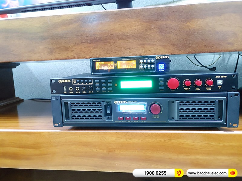 Lắp đặt dàn karaoke trị giá hơn 30 triệu cho anh Tuấn tại Thanh Hóa (BIK BSP 410II, BPA-4200, BPR-5600, BIK BJ-U100)