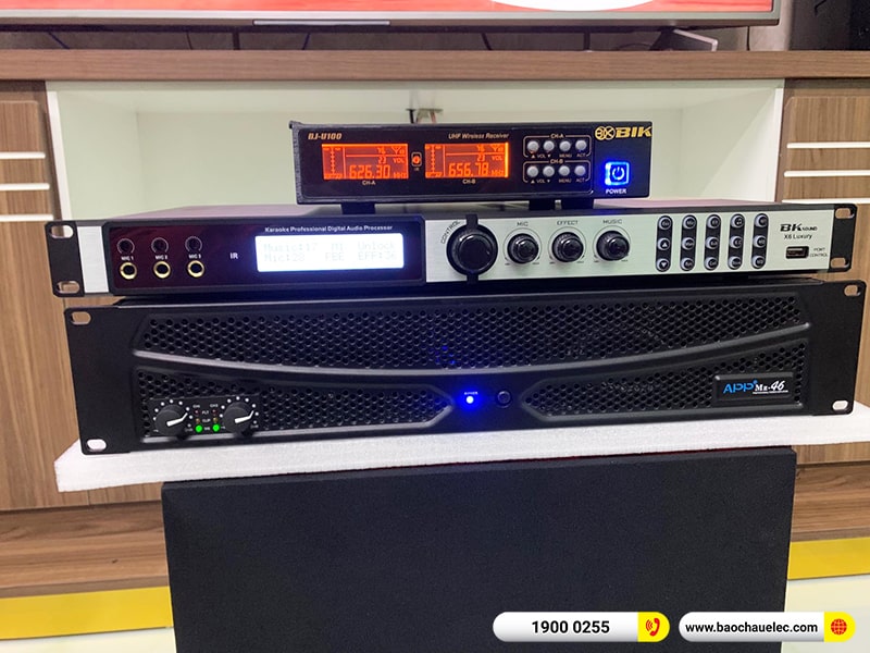 Lắp đặt dàn karaoke trị giá gần 30 triệu cho anh Tùng tại Thanh Hóa (Domus DP6100 Max, APP MZ-46, X6 Luxury, SW312C, BJ-U100) 