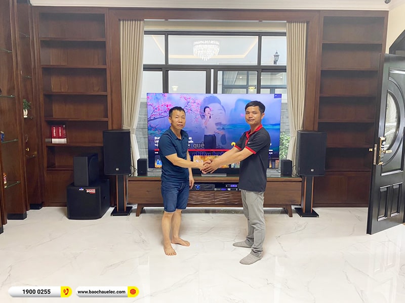 Lắp đặt dàn karaoke trị giá khoảng 100 triệu cho chị Hoa tại Thanh Hóa (RCF CMAX 4112, Crown Xli3500, KX180A, TS312S, VM300)