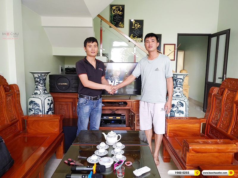 Lắp đặt dàn karaoke trị giá khoảng 20 triệu cho chị Hải tại Thanh Hóa (BIK BJ-S668, BIK BJ-A88, BKSound SW512B, BCE U900 Plus X) 
