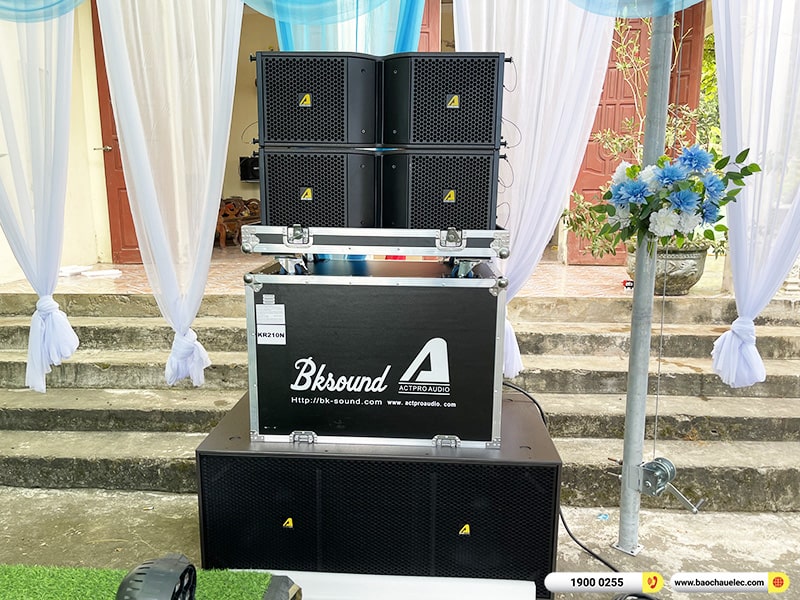 Lắp đặt dàn Line Array Actpro sự kiện, đám cưới hơn 138tr cho anh Tuấn tại Thanh Hóa (Actpro KR210, Actpro KR28, TD2.22, QD4.13, DSP48, XR16,…)