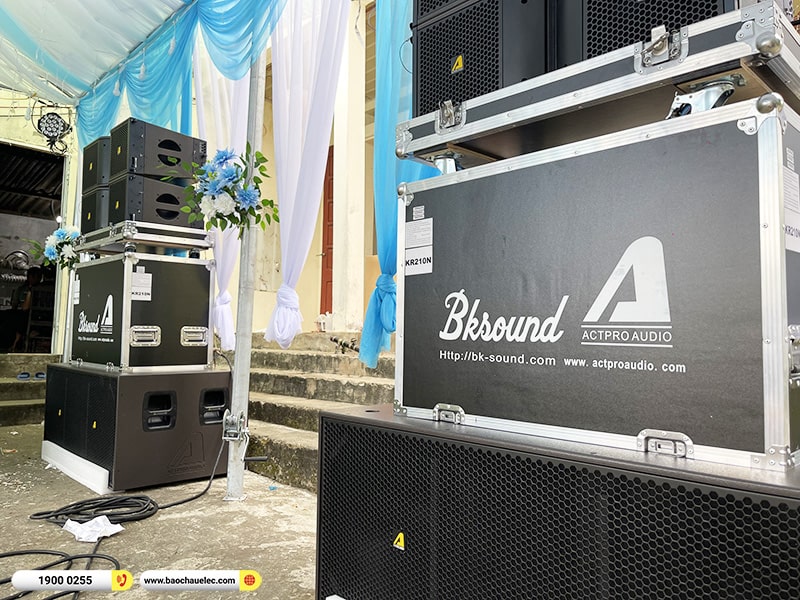 Lắp đặt dàn Line Array Actpro sự kiện, đám cưới hơn 138tr cho anh Tuấn tại Thanh Hóa (Actpro KR210, Actpro KR28, TD2.22, QD4.13, DSP48, XR16,…)