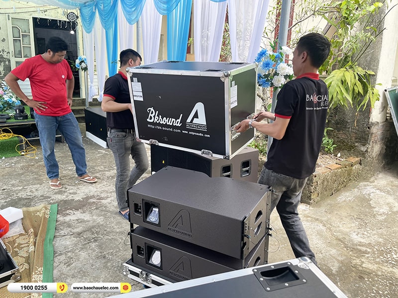 Lắp đặt dàn Line Array Actpro sự kiện, đám cưới hơn 138tr cho anh Tuấn tại Thanh Hóa (Actpro KR210, Actpro KR28, TD2.22, QD4.13, DSP48, XR16,…)