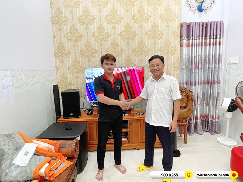 Lắp đặt dàn karaoke RCF 102tr cho anh Luân tại Vĩnh Long (RCF CMAX 4110, Crown Xli2500, KX180A, TS315S, JBL VM300) 