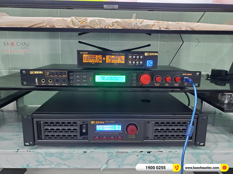 Lắp đặt dàn karaoke gia đình anh Bình