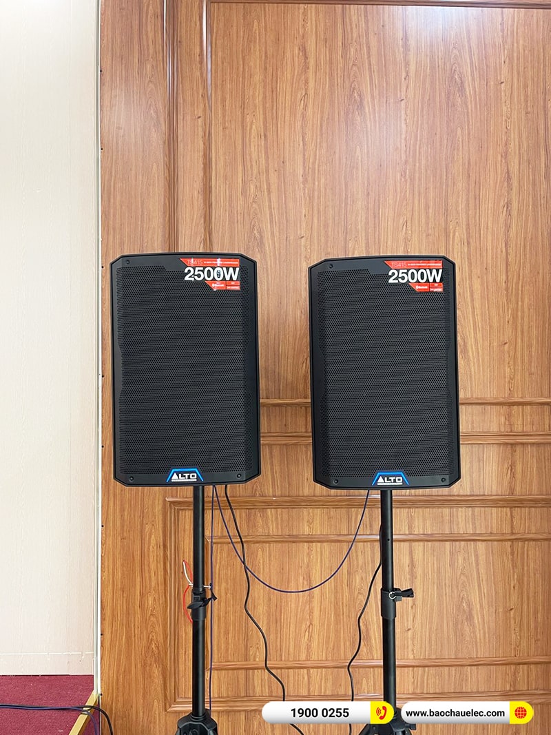 Lắp đặt dàn âm thanh hội trường tại Vĩnh Phúc (Alto TS415, AAP TD8004, BPR-5600, SX-Sub18+, BCE UGX12) 