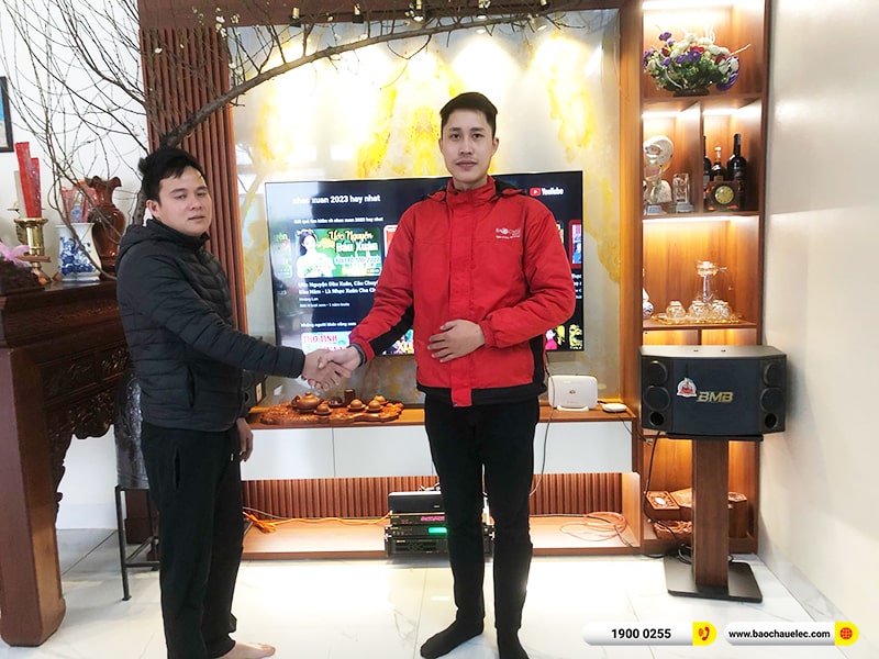 Lắp đặt dàn karaoke trị giá gần 40 triệu cho anh Chung tại Vĩnh Phúc (BMB CSD 880SE, VM620A, BPR-5600, BIK BJ-U600)
