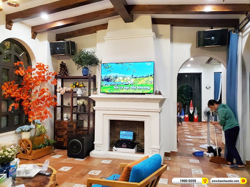 Lắp đặt dàn karaoke JBL hơn 30tr cho anh Hưng tại Vĩnh Phúc (JBL Pasion 12, BKSound DKA 8500, Paramax 1000 New) 