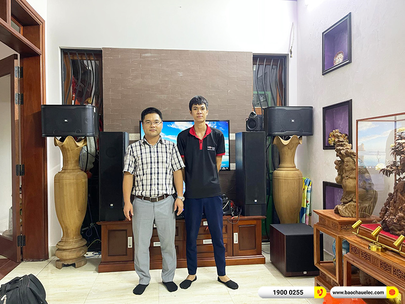 Lắp đặt dàn karaoke trị giá khoảng 30tr cho anh Quang tại Vĩnh Phúc (JBL RM210, KX180A, JBL A120P) 