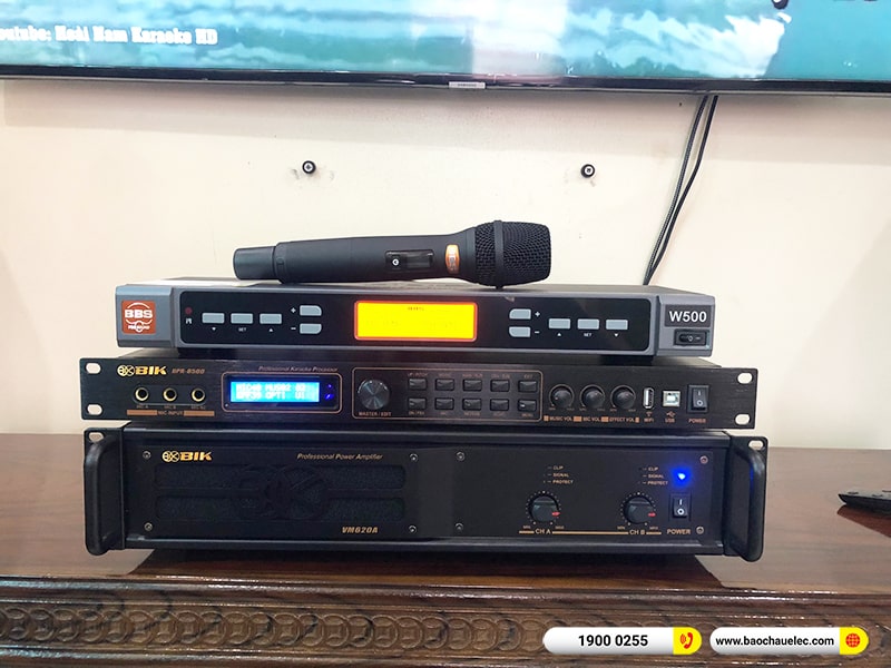 Lắp đặt dàn karaoke trị giá hơn 40 triệu cho anh Thường tại Vĩnh Phúc (BIK BSP 412II, VM620A, BPR-8500, SW612B, BBS W500) 