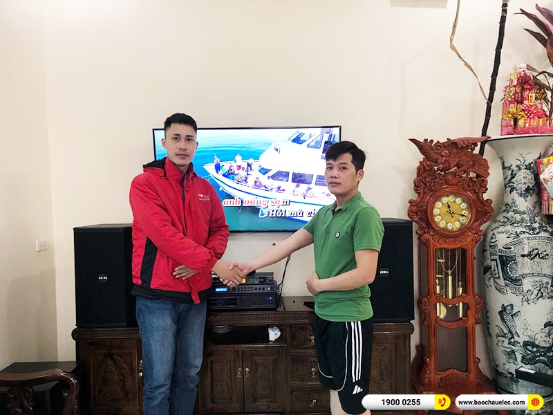 Lắp đặt dàn karaoke trị giá hơn 40 triệu cho anh Thường tại Vĩnh Phúc (BIK BSP 412II, VM620A, BPR-8500, SW612B, BBS W500) 