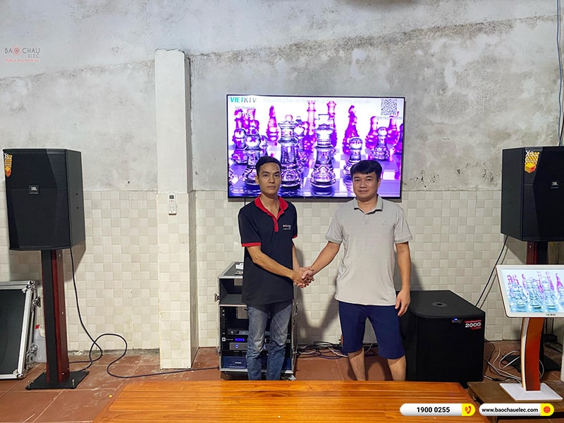 Lắp đặt dàn karaoke trị giá khoảng 120 triệu cho anh Tuân tại Vĩnh Phúc 