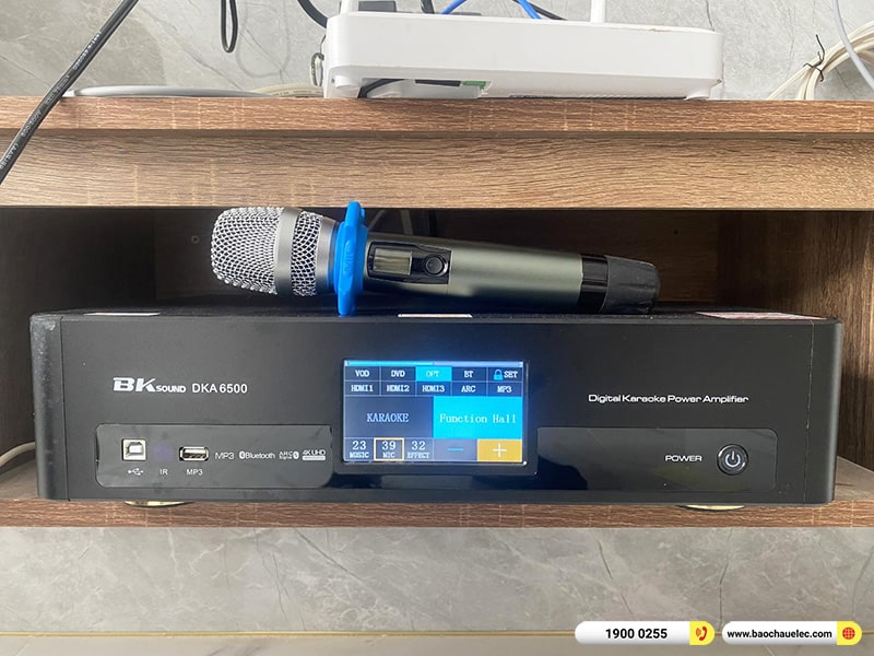 Lắp đặt dàn karaoke trị giá hơn 20 triệu cho anh Hiếu tại Vũng Tàu (BIK BJ-S768, BKSound DKA 6500, BKSound SW512C) 