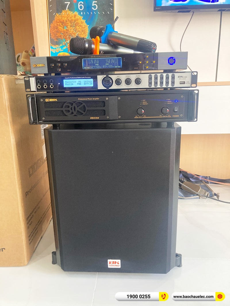Lắp đặt dàn karaoke trị giá gần 40 triệu cho anh Thạch tại Vũng Tàu (Domus DP6120 Max, VM820A, X6 Luxury, SW612B, BIK BJ-U500) 