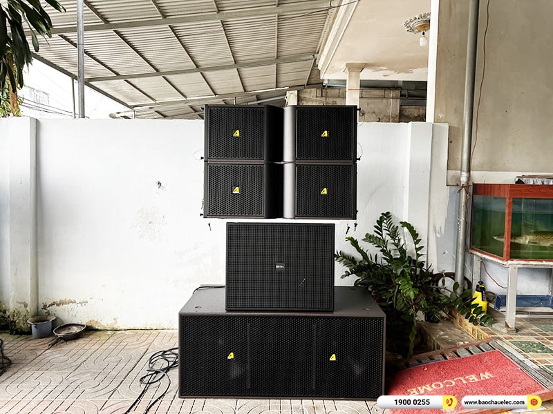 Lắp đặt dàn Line Array Actpro khoảng 160tr cho anh Ngân tại Vũng Tàu (Actpro KR212, Actpro KR28, DQ4.13, DSP48, VIP6000,…) 