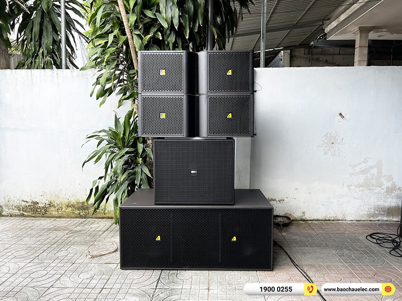 Lắp đặt dàn Line Array Actpro khoảng 160tr cho anh Ngân tại Vũng Tàu (Actpro KR212, Actpro KR28, DQ4.13, DSP48, VIP6000,…) 