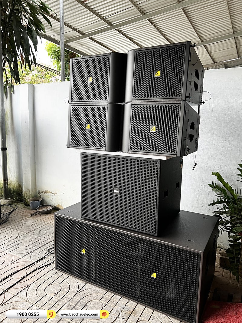 Lắp đặt dàn Line Array Actpro khoảng 160tr cho anh Ngân tại Vũng Tàu (Actpro KR212, Actpro KR28, DQ4.13, DSP48, VIP6000,…) 