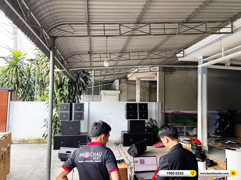 Lắp đặt dàn Line Array Actpro khoảng 160tr cho anh Ngân tại Vũng Tàu (Actpro KR212, Actpro KR28, DQ4.13, DSP48, VIP6000,…) 