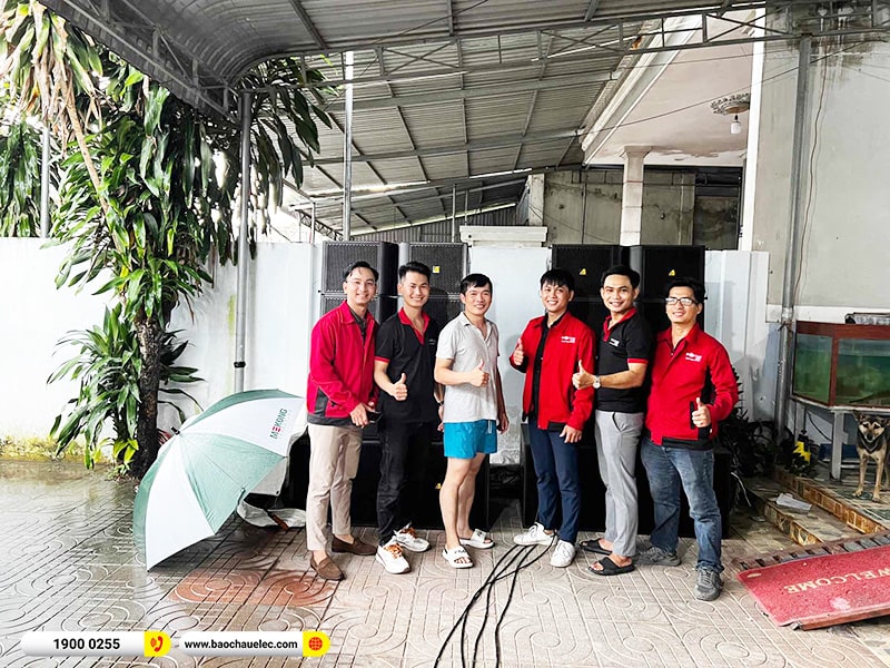 Lắp đặt dàn Line Array Actpro khoảng 160tr cho anh Ngân tại Vũng Tàu (Actpro KR212, Actpro KR28, DQ4.13, DSP48, VIP6000,…) 