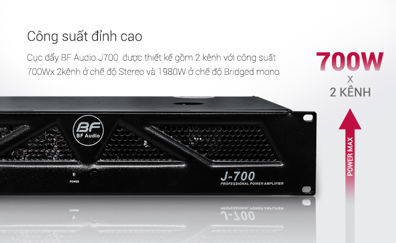 Cục đẩy BF Audio J700 công suất 700W