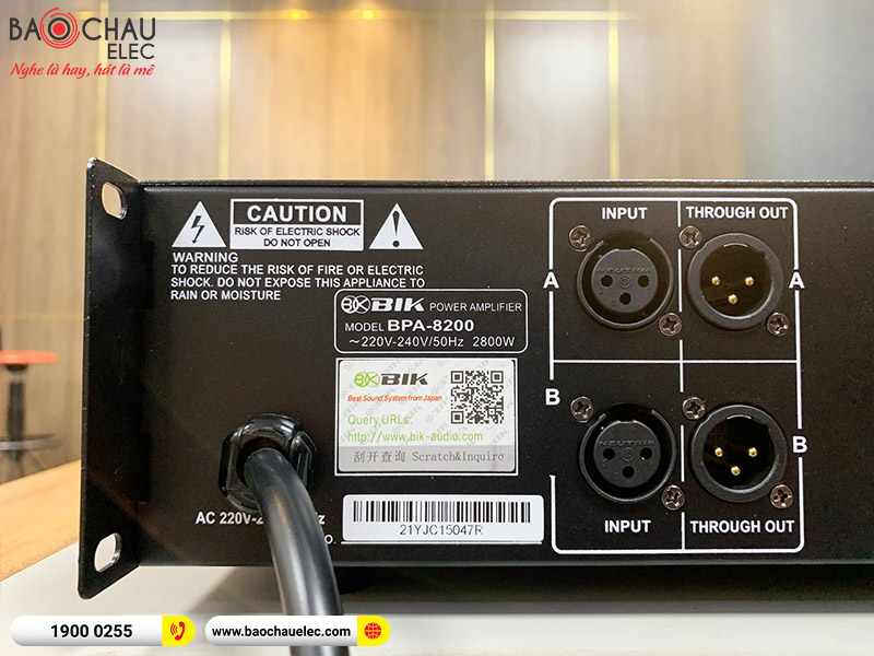 Cục đẩy c&ocirc;ng suất BIK BPA-8200 (2 k&ecirc;nh - Japan)