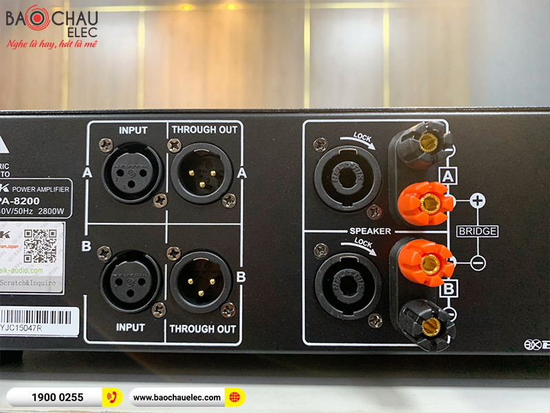 Cục đẩy c&ocirc;ng suất BIK BPA-8200 (2 k&ecirc;nh - Japan)