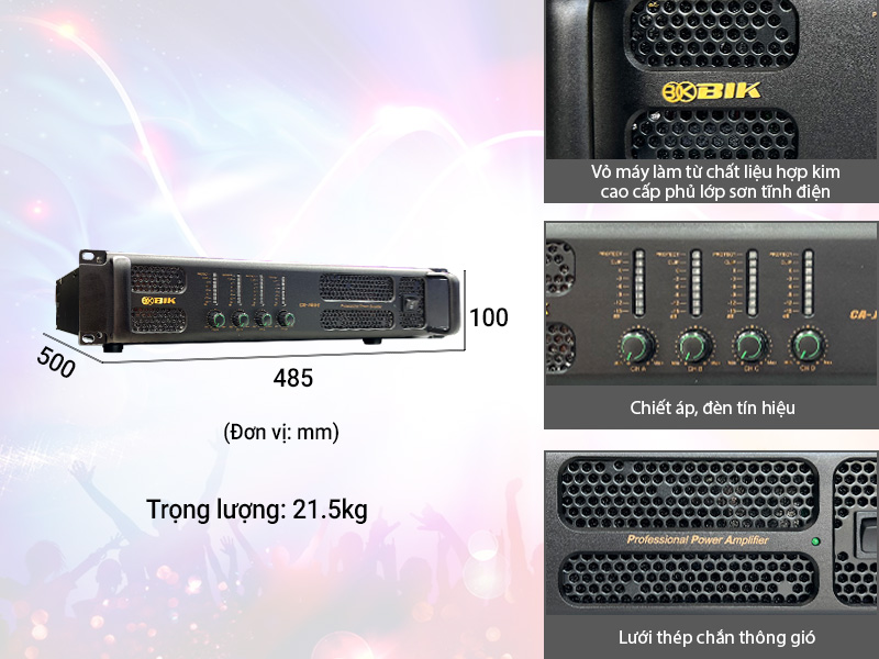 Cục đẩy c&ocirc;ng suất BIK CA-J804