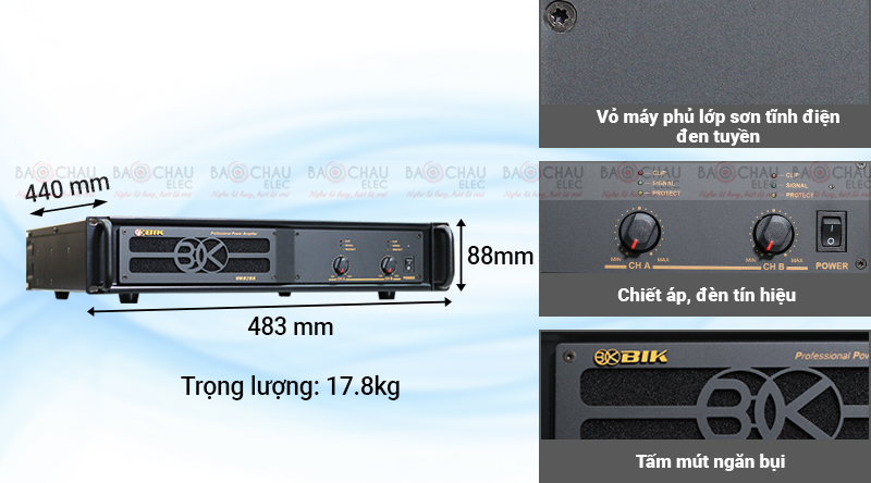 Cục đẩy công suất BIK VM820A h2