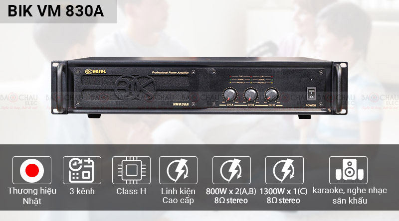Cục đẩy c&ocirc;ng suất BIK VM830A
