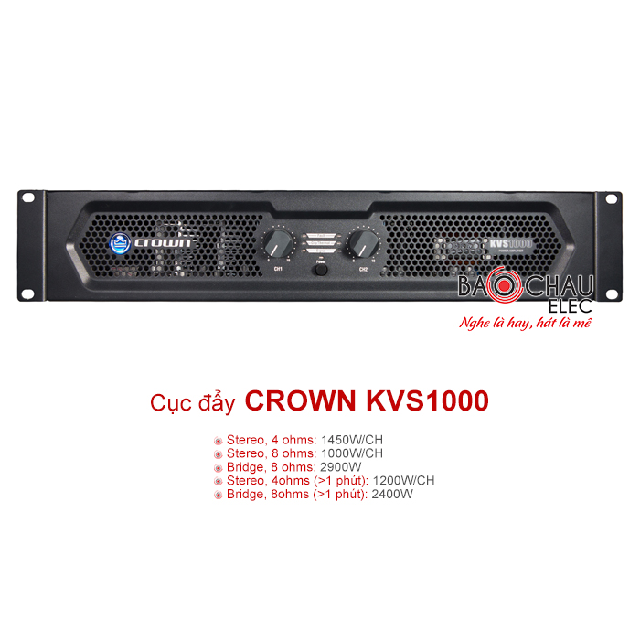 Cục đẩy c&ocirc;ng suất Crown KVS1000