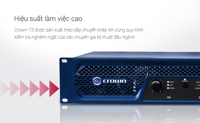 Crown T3 cho hiệu suất cao