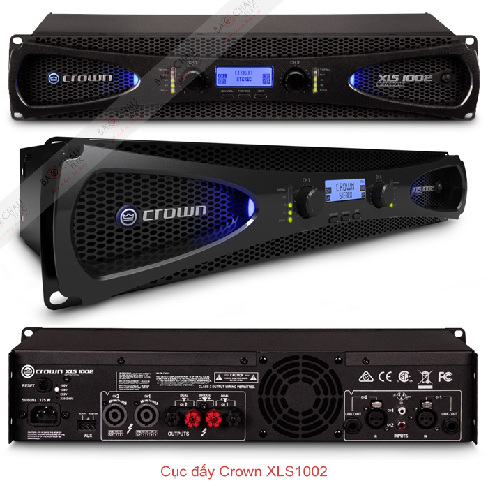 Cục đẩy c&ocirc;ng suất Crown XLS 1002 chi tiết c&aacute;c mặt