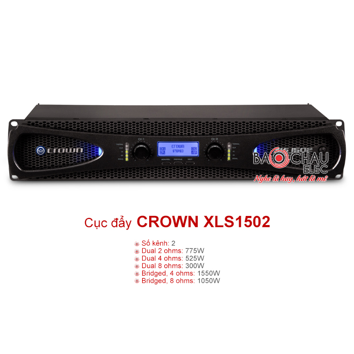 Cục đẩy c&ocirc;ng suất Crown XLS 1502