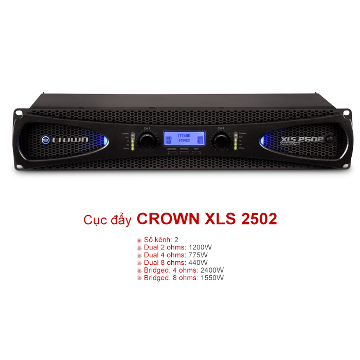 Cục đẩy Crown XLS2502