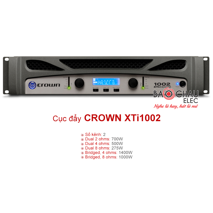 Cục đẩy c&ocirc;ng suất Crown XTi1002