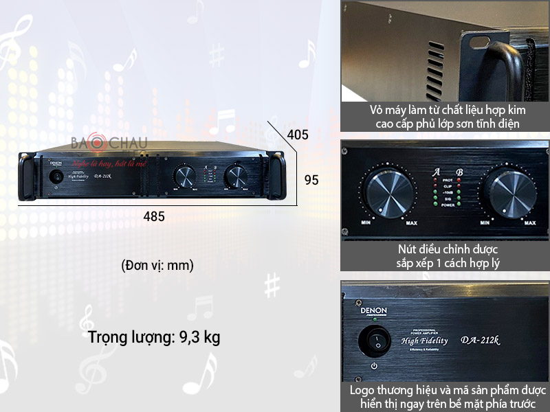 Cục đẩy c&ocirc;ng suất Denon DA-212K