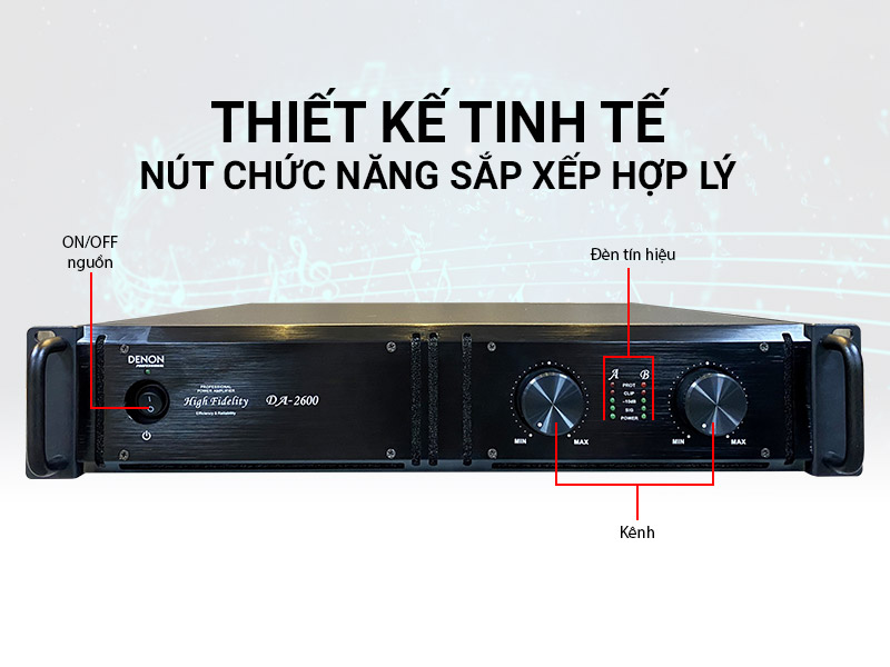 Cục đẩy c&ocirc;ng suất Denon DA-2600