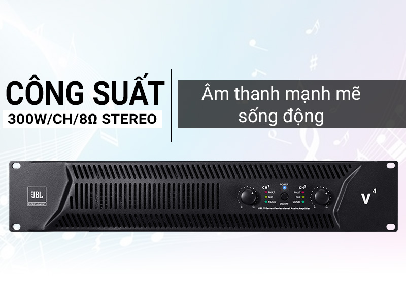 Cục đẩy c&ocirc;ng suất JBL V4