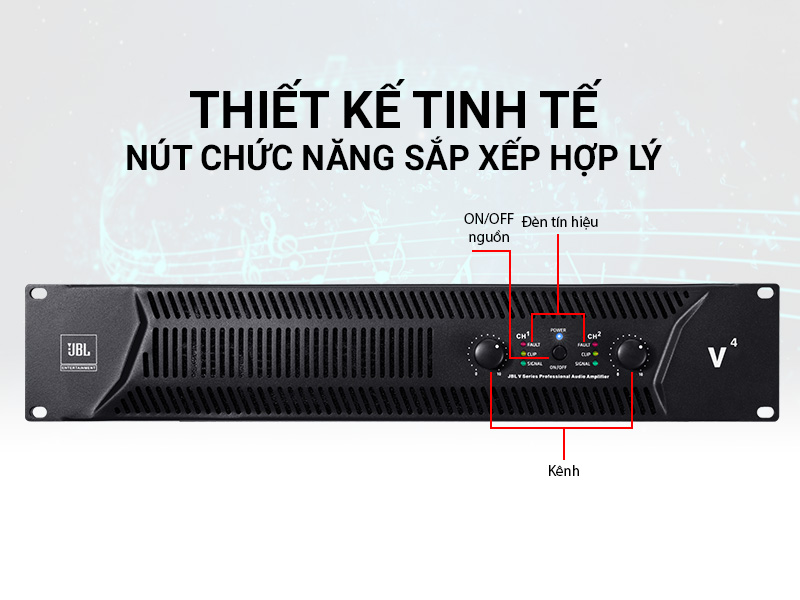 Cục đẩy c&ocirc;ng suất JBL V4