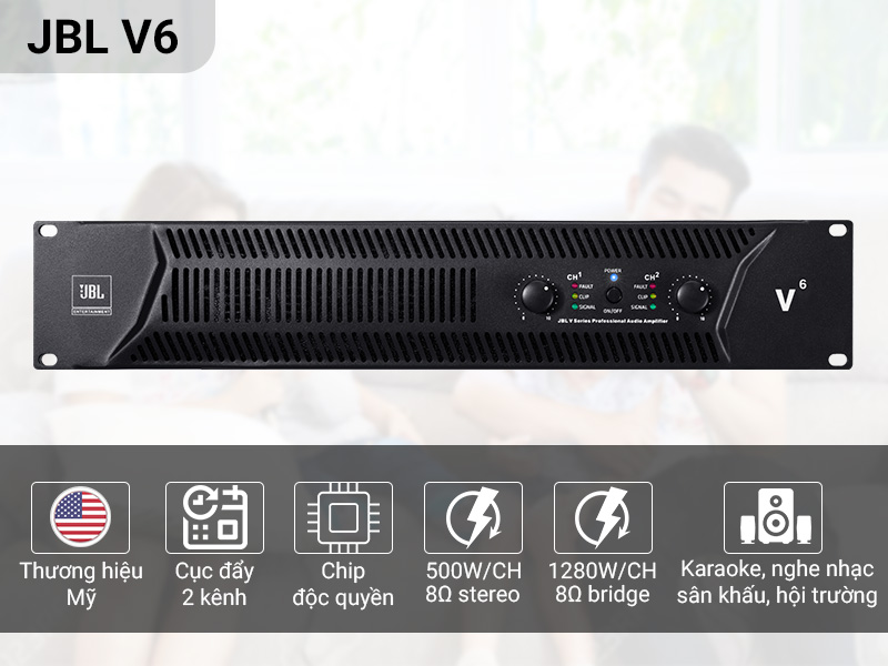 Cục đẩy c&ocirc;ng suất JBL V6