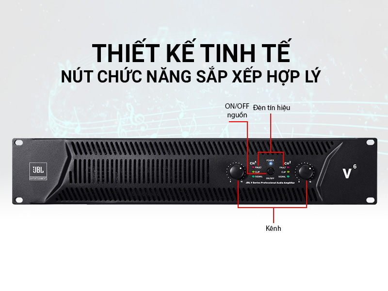 Cục đẩy c&ocirc;ng suất JBL V6