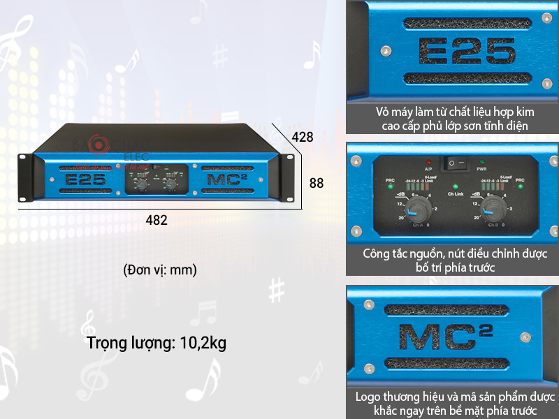 Cục đẩy c&ocirc;ng suất MC2 Audio E25