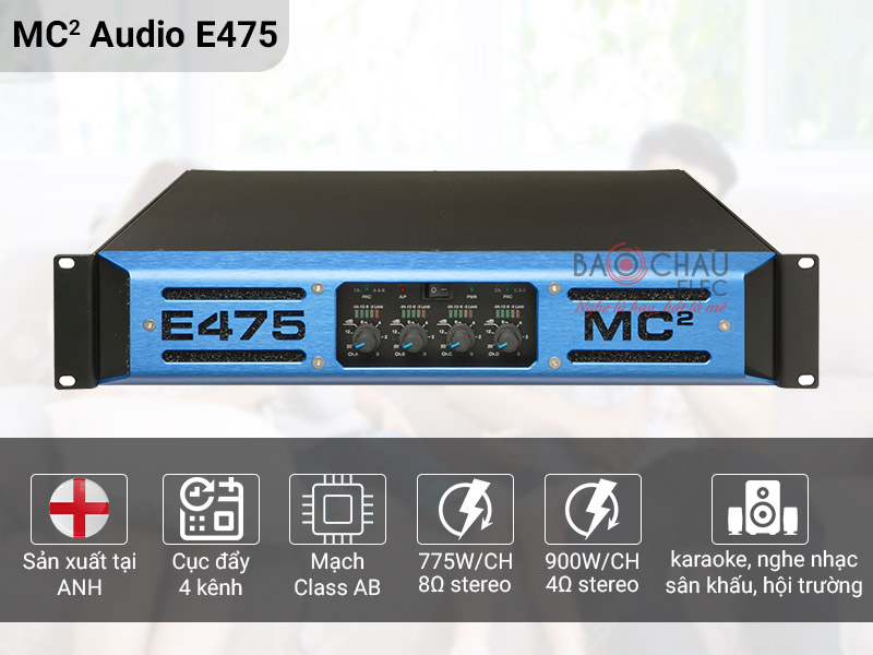 Cục đẩy c&ocirc;ng suất MC2 Audio E475